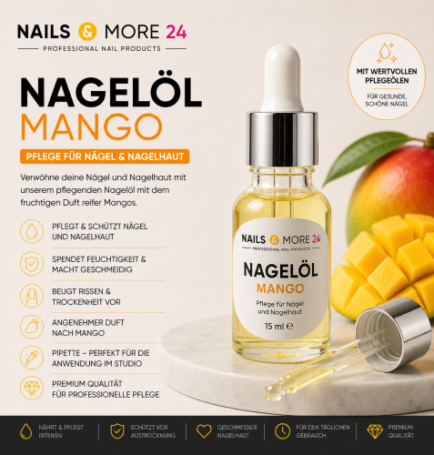 NAM24 Nagelöl - Mango 15ml mit Pipette